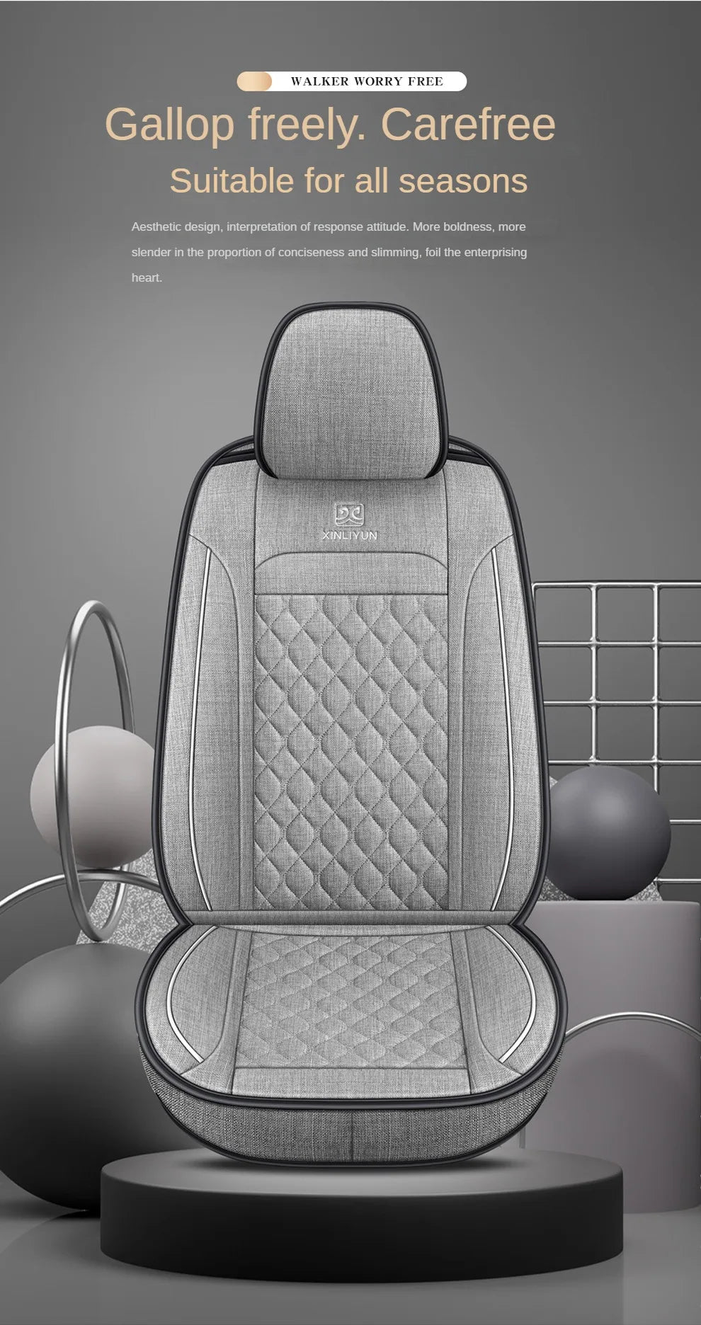 Delicate Leather Deluxe Universal Car Seat Cover Collection: Full Set of Premium Luxury Vehicle Seat Protectors