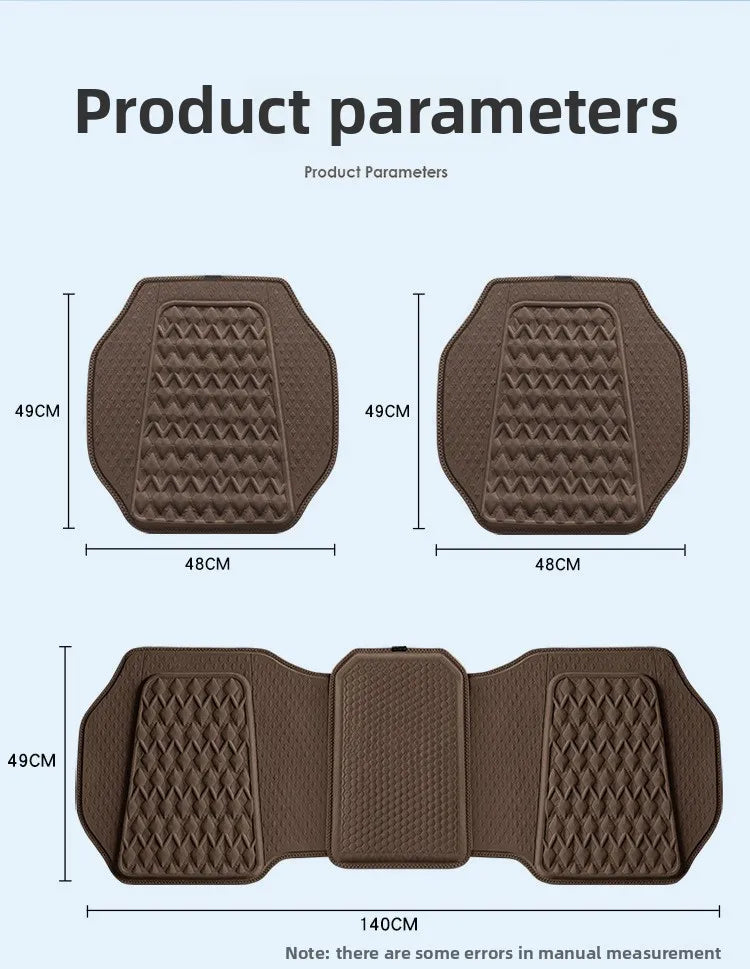 Gel Car Seat Cushion – Breathable Ventilated Non-Slip Universal Seat Pad - Delicate Leather