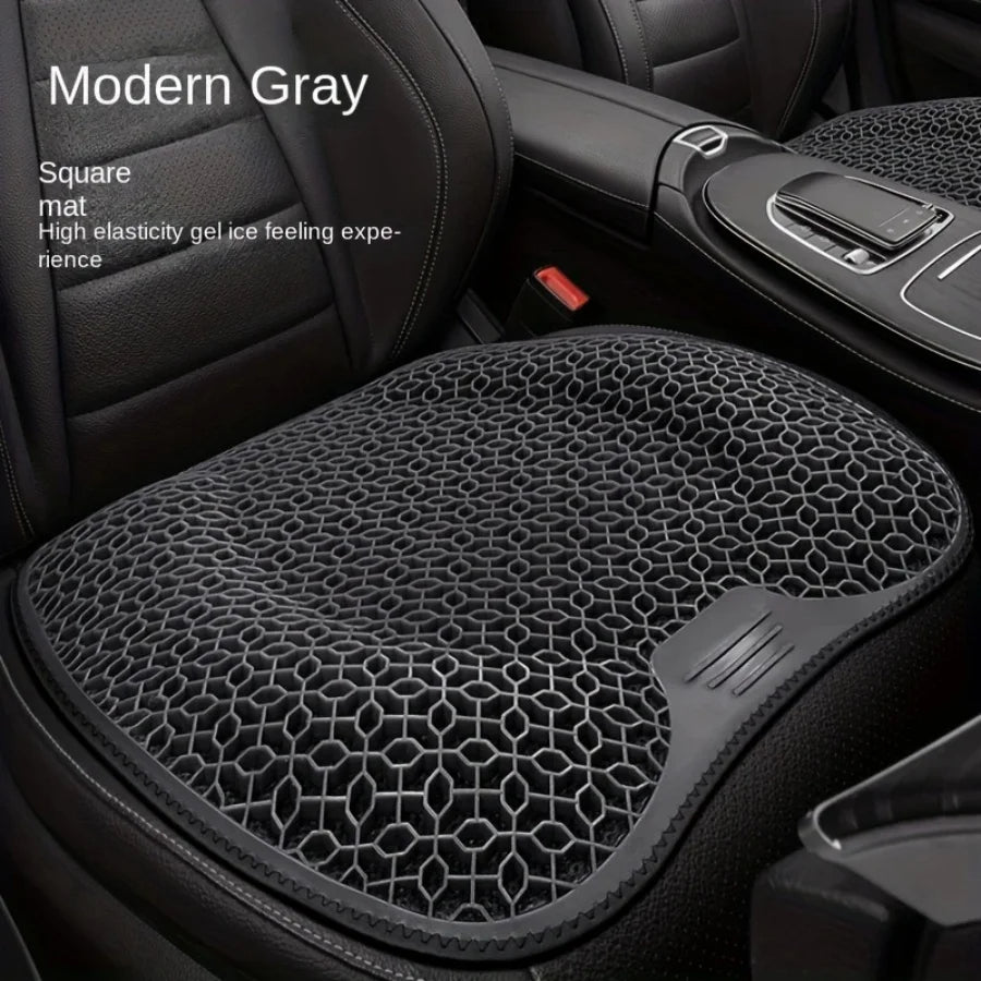 Honeycomb Gel Car Seat Cushion – Breathable, Soft, and Comfortable Support for Car Seats - Delicate Leather