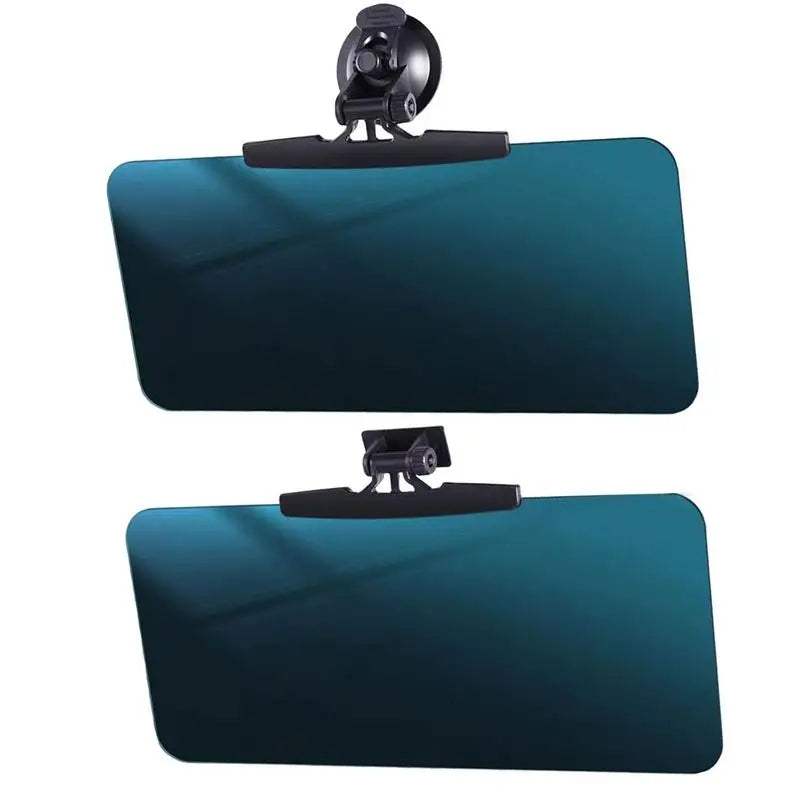 Car Visor Extender HD Anti-glare Sun Blocker 180-Degree Rotation Anti-UV Sunshade Adhesive/Suction Cup Sun Visor Car Accessories - Delicate Leather