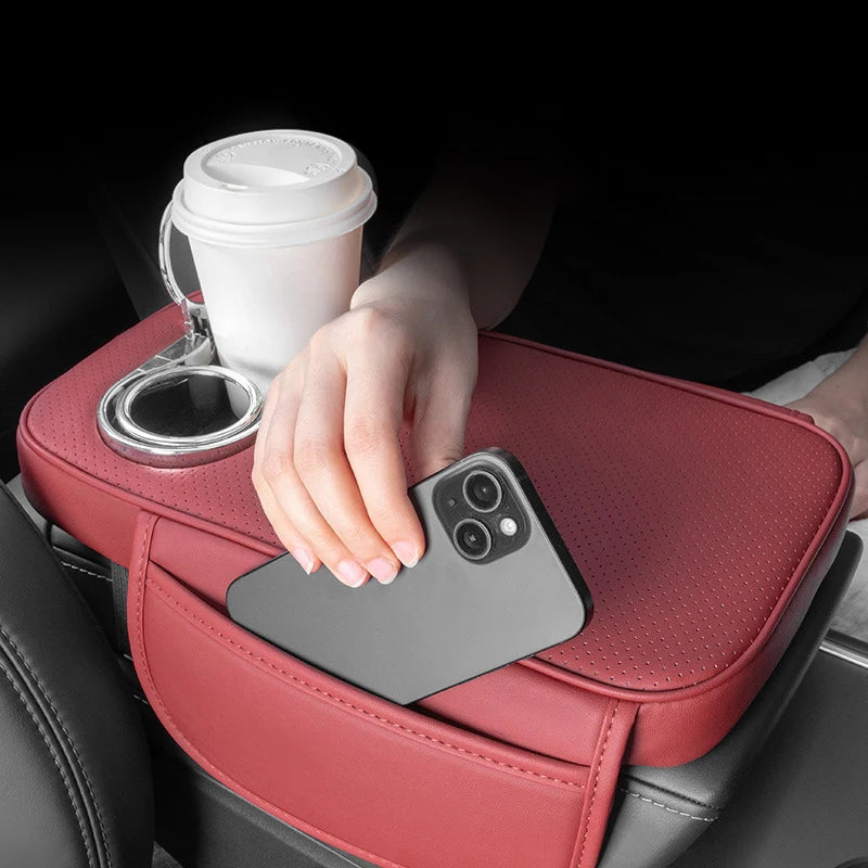 Ultra-Thick Memory Foam Car Seat Cushion – Heightened Support for Short Drivers - Delicate Leather