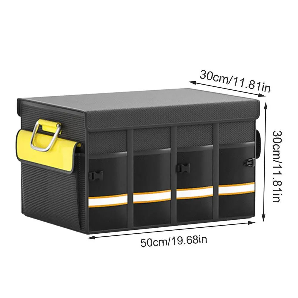 2024 Car Multi-Pocket Trunk Organizer Large Capacity Folding Storage Bag Trunk Stowing Tidying Trunk Organizer Car Accessories