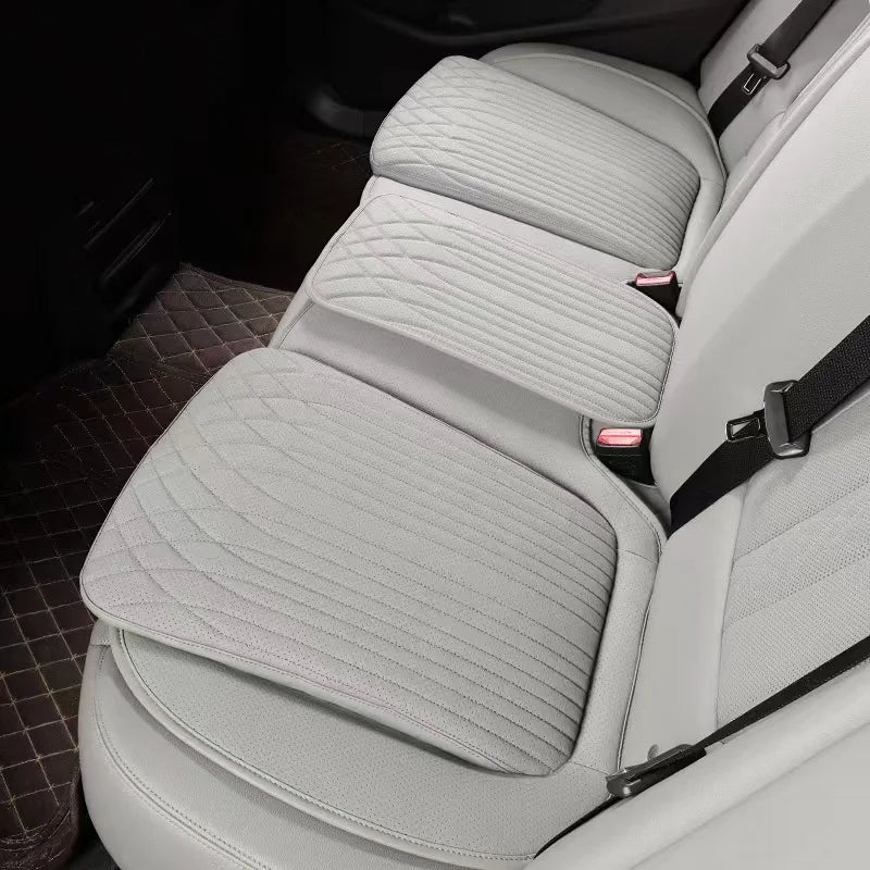 Universal Automotive Seat Cushion Business Comfort, Breathable, Sweat-Absorbing, High Rebound Sponge, New Flat Seat Cushion - Delicate Leather
