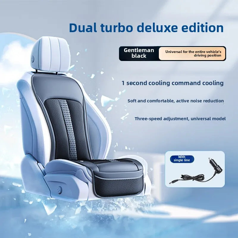 Universal Car Seat Ventilation Cover – Breathable Cooling Cushion for Summer Comfort - Delicate Leather