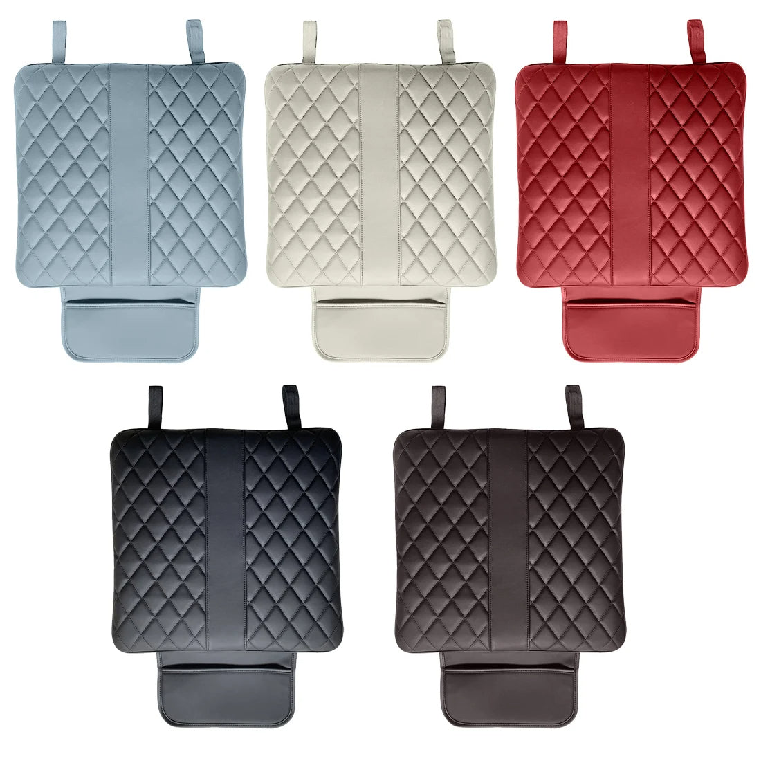 Car Seat Cushion Universal Breathable PU Leather Car Front Seat Cushion Anti Slip Auto Chair Protector Cover 1PC - Delicate Leather