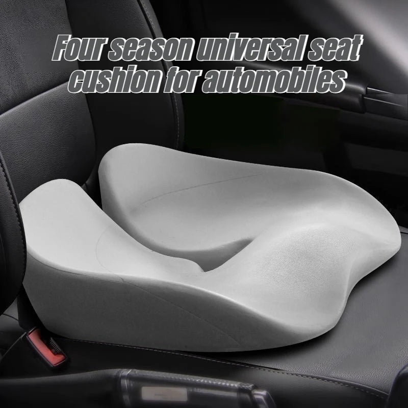 2025 Orthopedic Memory Foam Car Seat Cushion – Non-Slip Coccyx & Sciatica Pain Relief Pillow for Car, Office, or Home - Delicate Leather