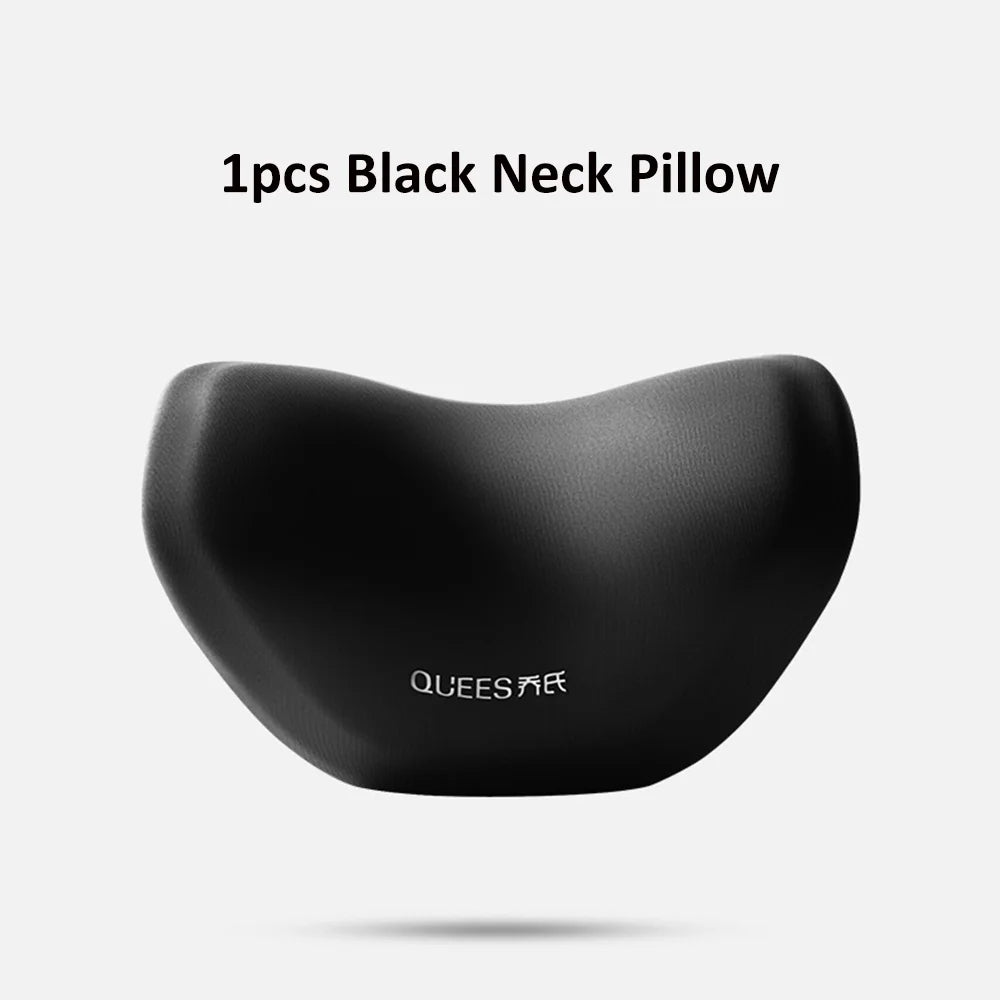 Car Headrest Pillow Auto Neck Cushion Car Back Lumbar Pillow Slow Rebound Guard Head Support for Universal Car - Delicate Leather