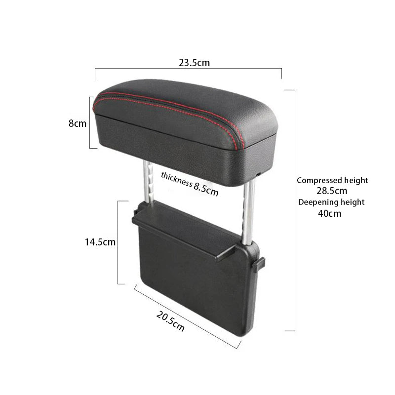 Center Console Pad, Custom-Fit For Car, Carbon Fiber PU Leather Auto Armrest Cover Protector, Waterproof Car Armrest Seat Box Cover (SP8)