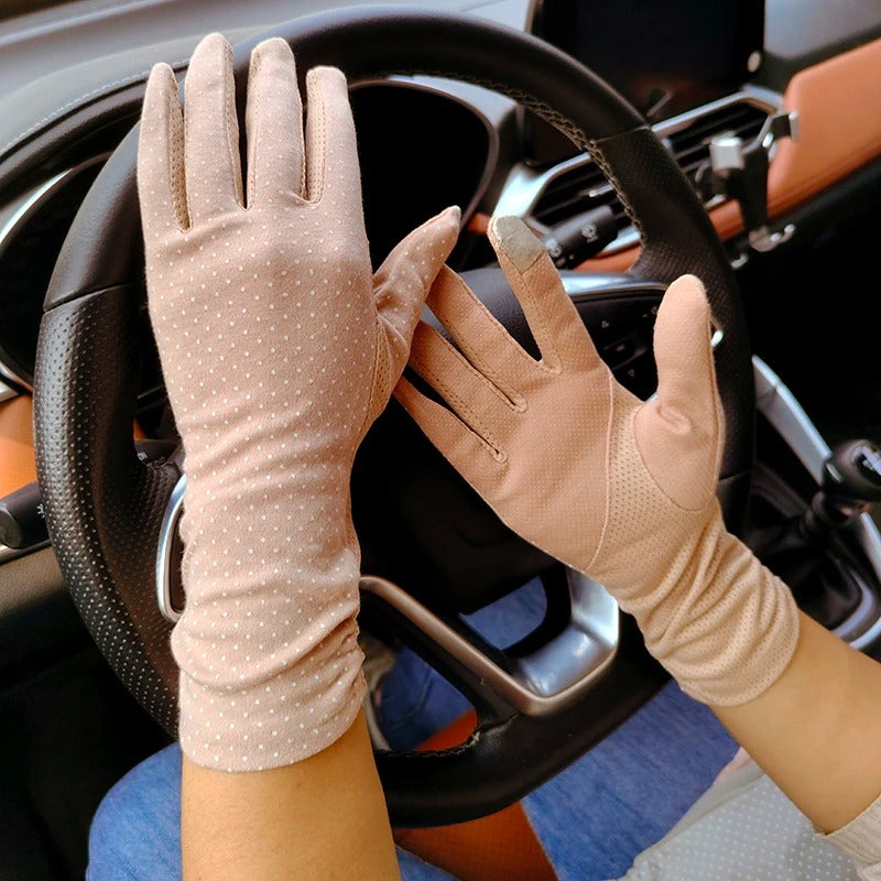 2024 New Fashion Women's Sun Protection Gloves - Delicate Leather