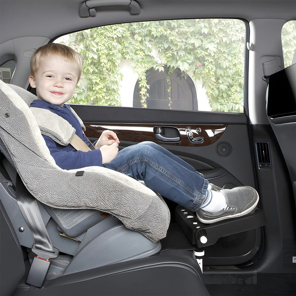 Adjustable Children’s Car Seat Footrest - Baby Safety Pedal Holder Accessory for Comfort - Delicate Leather