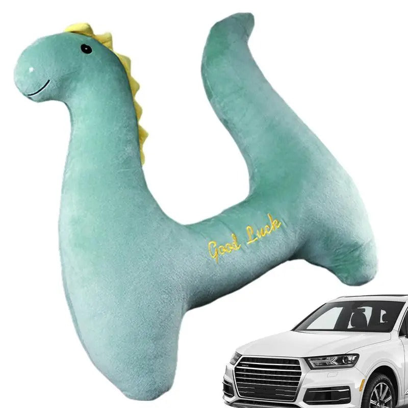 Pink Unicorn Kid and Adult Car Sleeping Neck Head Support H-Shape Travel Pillow Cushion, Car Seat Safety Neck Pillow for Child and Women - Delicate Leather