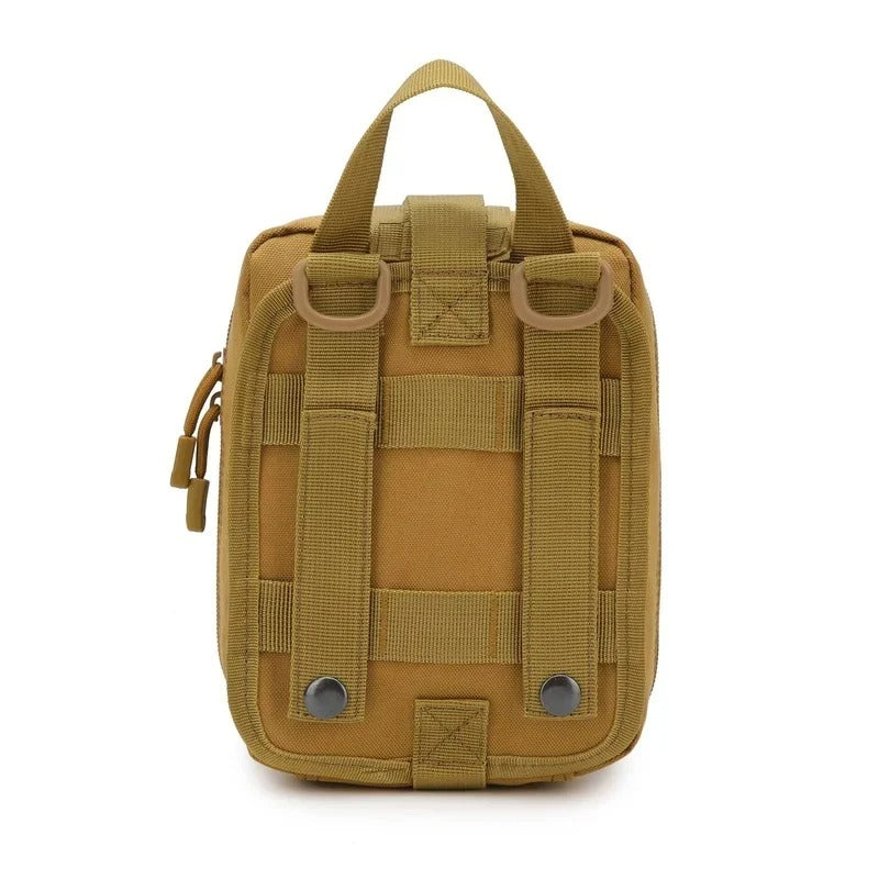Outdoor Tactical Organizer Pouch – Waterproof MOLLE Gear & Tool Storage Bag - Delicate Leather
