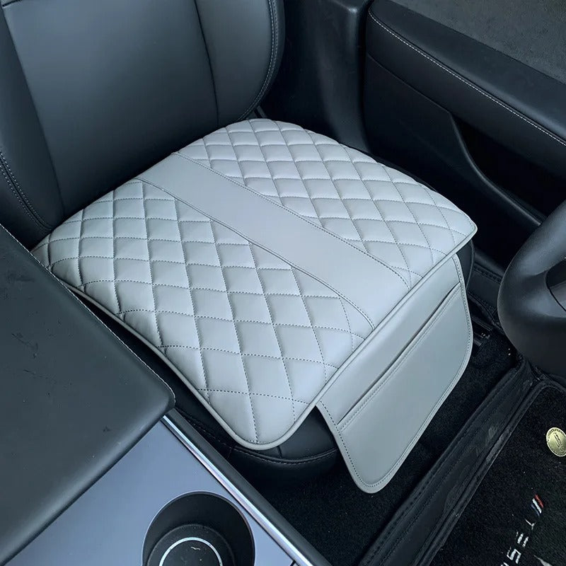 Car Lumbar Support Pillow – Memory Foam Cushion for Lower Back Comfort - Delicate Leather