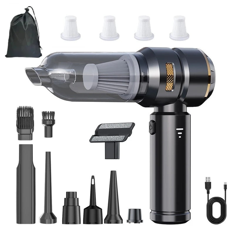 High-Power Cordless Car Vacuum Cleaner – Brushless Motor, Handheld Cleaning with Blower Function