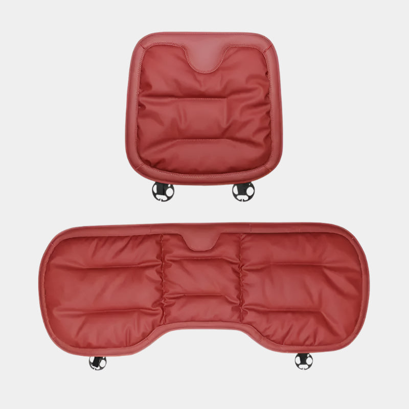 Luxury Car Seat Cushion Anti Fouling Leather Memory Cotton Comfort Front Seat Back Row Cushion Auto Supplies, Car Nappa Leather Seat Cushion - Delicate Leather