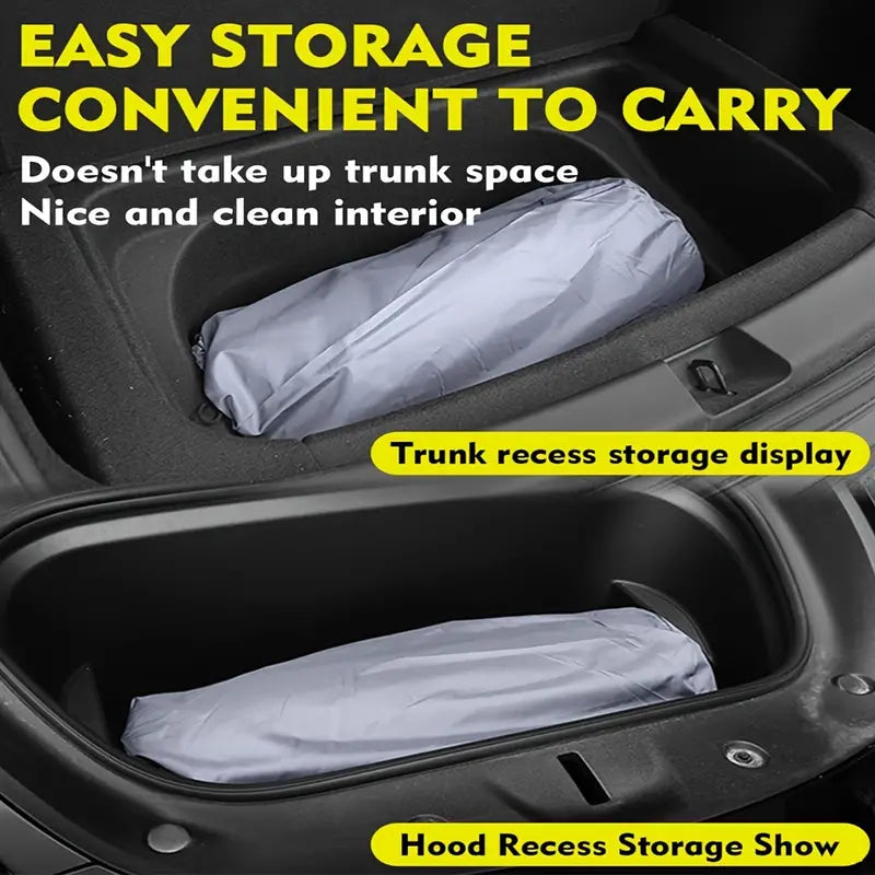 Car Self-Inflating Sleeping Pad – Portable 2.36" Camping Mattress for Tesla Model Y & 3 - Delicate Leather