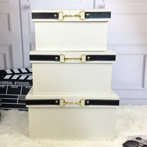 Luxury PU Leather Storage Bins with Handles – Colorful Organizer Containers for Home and Office - Delicate Leather