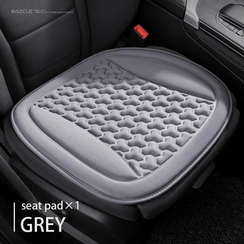 Universal 3D Breathable Car Seat Cover Set – Sweatproof Seat Protectors for Front & Rear Seats - Delicate Leather