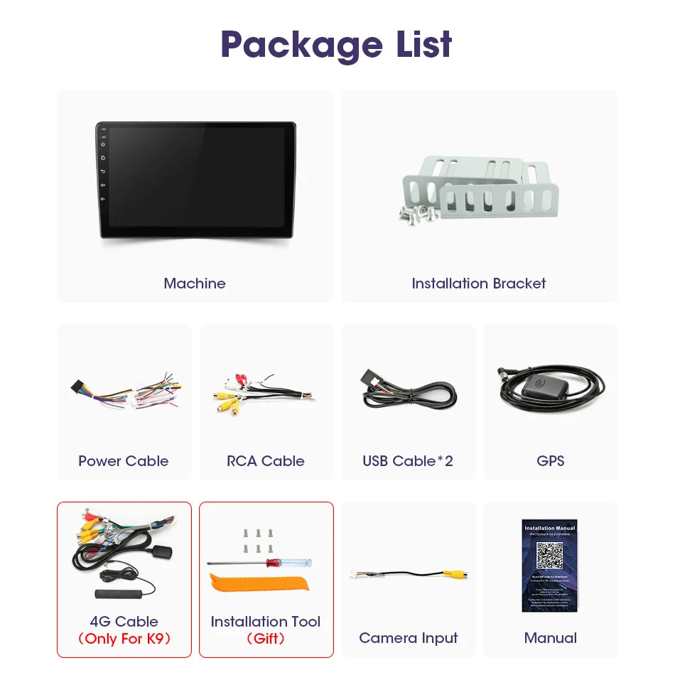 Universal 2Din Android 12 Car Radio – 9"/10" Head Unit with CarPlay, GPS Navigation, and Multimedia 24 - Delicate Leather