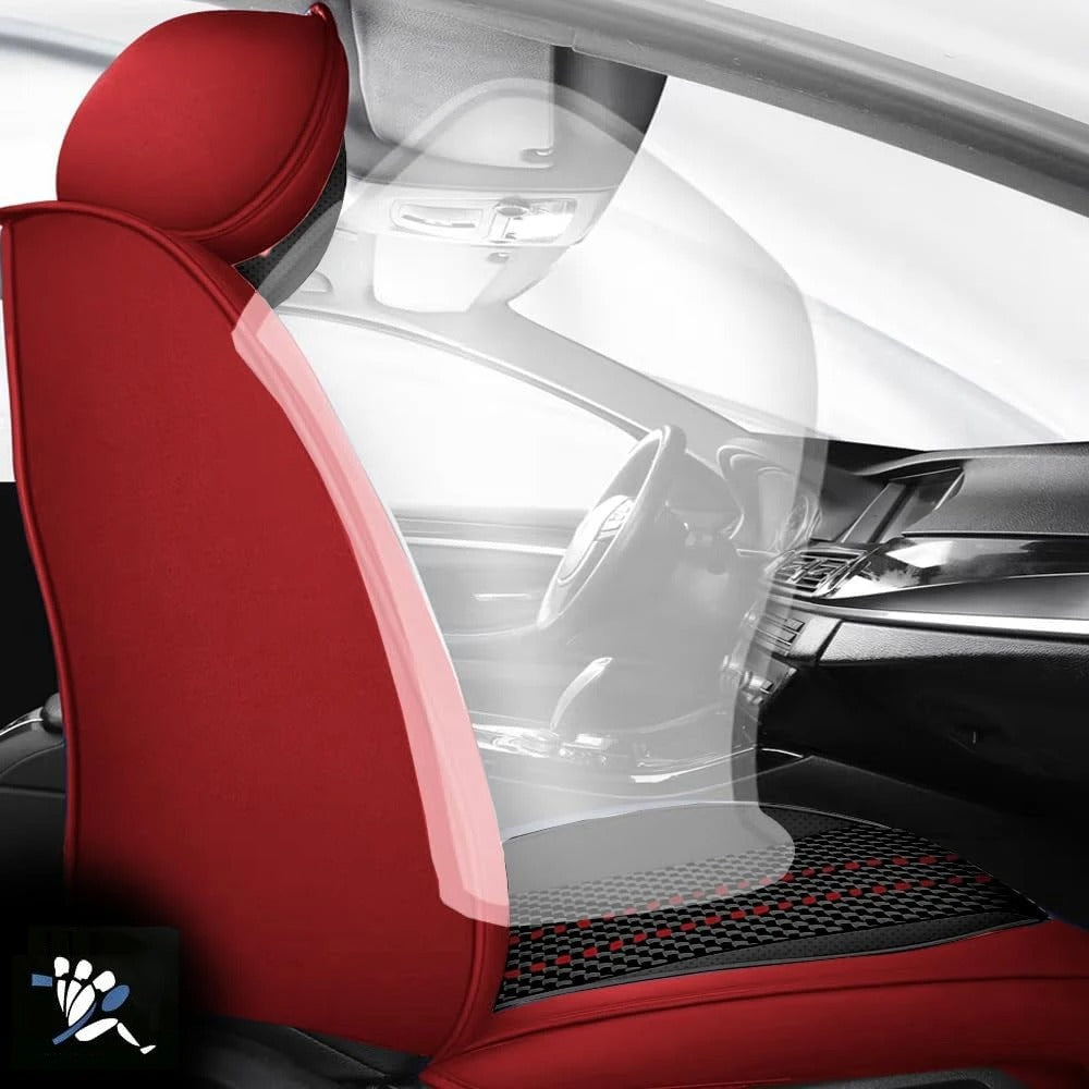 Full Set Leather Car Seat Covers for Toyota Corolla (2009–2023) – Universal Fit, Airbag Compatible - Delicate Leather