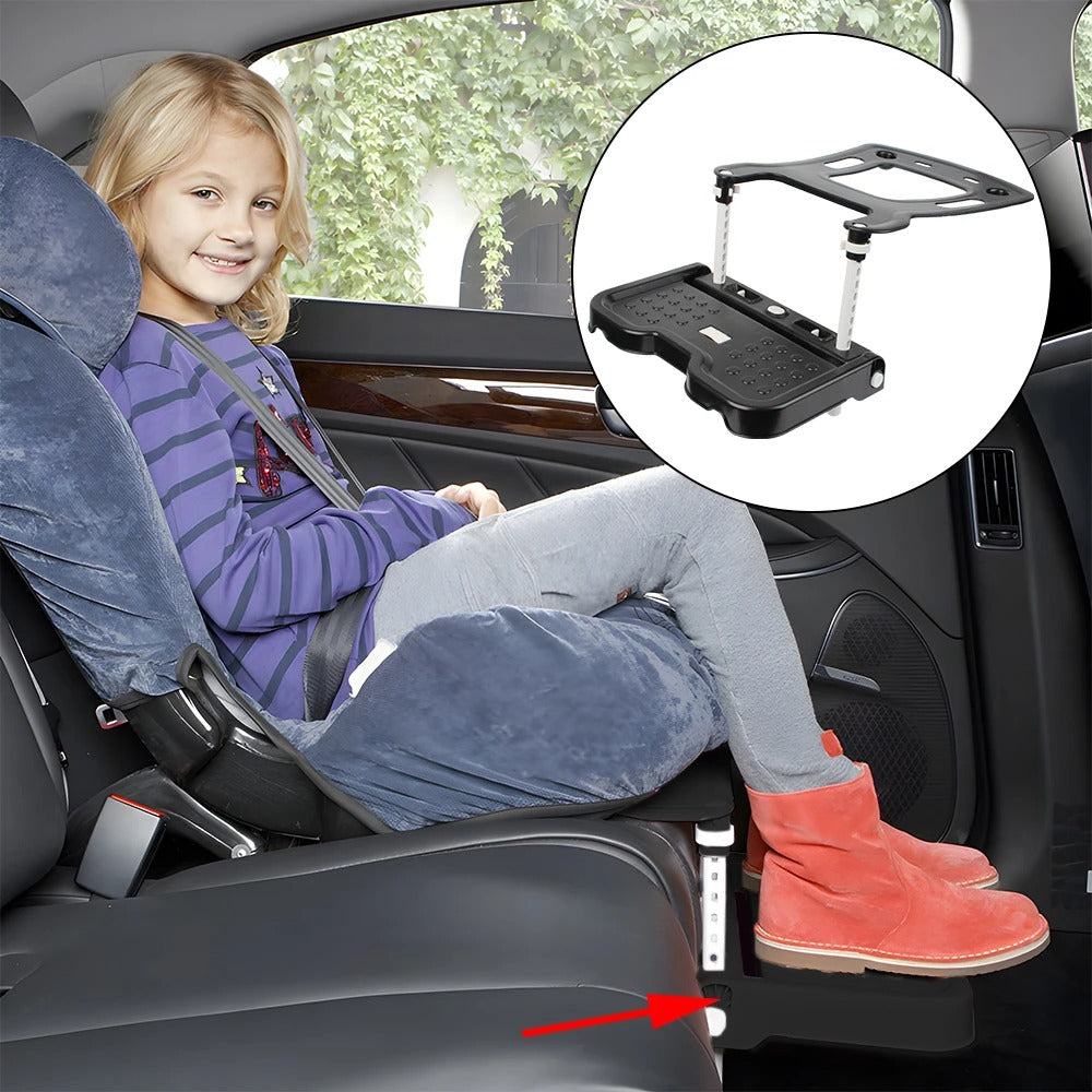 Adjustable Children’s Car Seat Footrest - Baby Safety Pedal Holder Accessory for Comfort - Delicate Leather