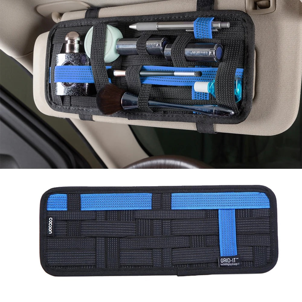 Tactical Sun Visor Organizer for Car SUV Universal Accessories - Delicate Leather