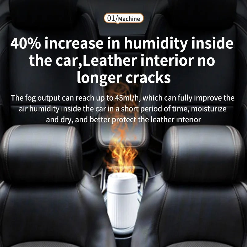 Imitate Fire Flame Car Humidifier Air Freshener