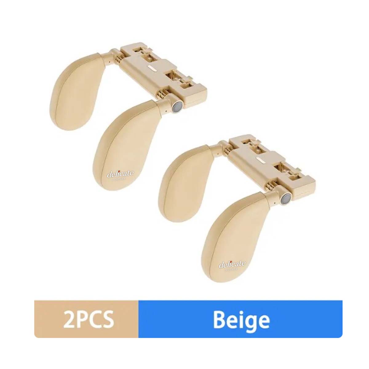 Single Car Seat Headrest Pillow: The Ultimate Travel Comfort and Support Solution for Your Car Interior – U-Shaped Pillow Ideal for Kids - Delicate Leather