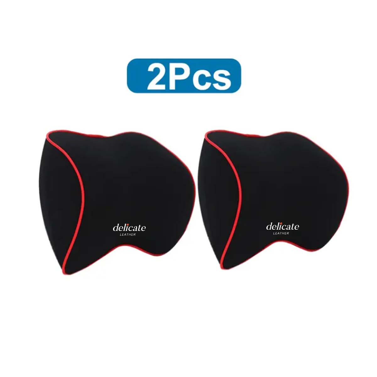 Delicate Leather Neck Pillow, Fit with all car, Car Seat Headrest Neck Rest Cushion for Driving Seat Auto Head Rest Neck Support