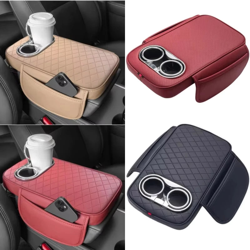 Ultra-Thick Memory Foam Car Seat Cushion – Heightened Support for Short Drivers - Delicate Leather