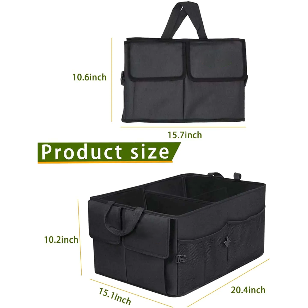 Car Trunk Organizer, Custom-Fit For Car, Foldable Car Trunk Storage Box, Storage Bag, Waterproof, Dust-proof, Stain-Resistant, Car Accessories DLFD229 - Delicate Leather