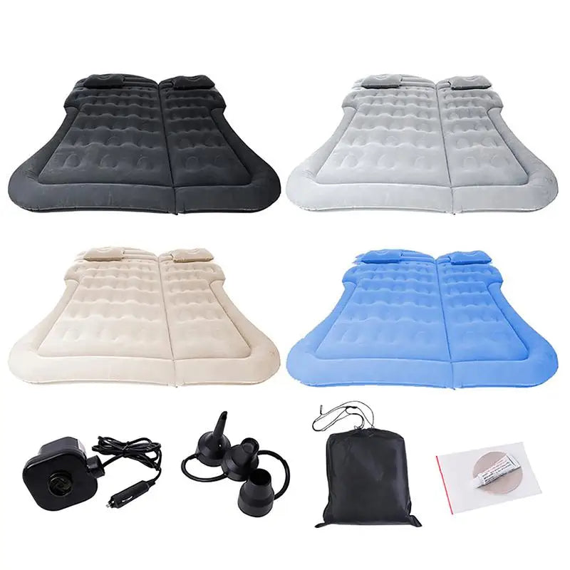 Car Inflatable Sofa Air Inflatable Travel Mattress Universal For Back Seat Multi Functional Sofa Pillow Outdoor Camping Mat - Delicate Leather