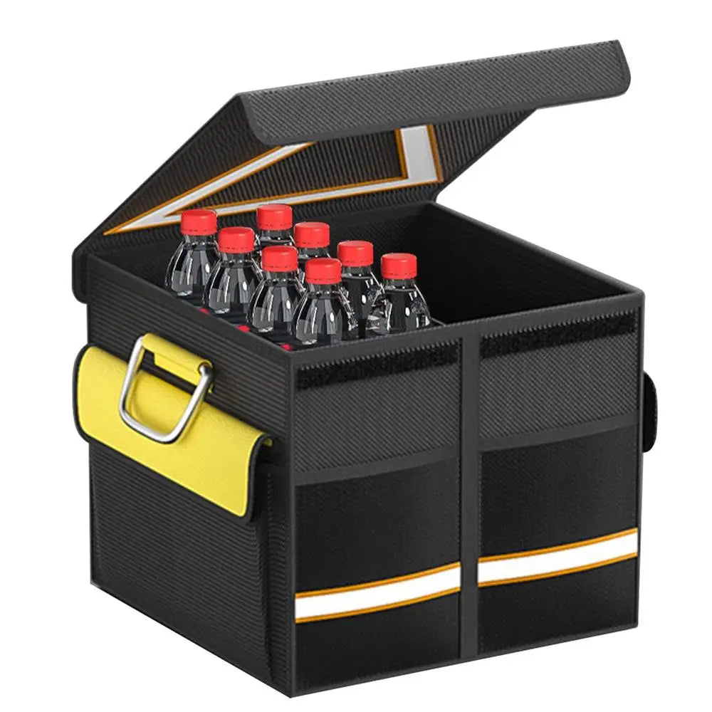 2024 Car Multi-Pocket Trunk Organizer Large Capacity Folding Storage Bag Trunk Stowing Tidying Trunk Organizer Car Accessories