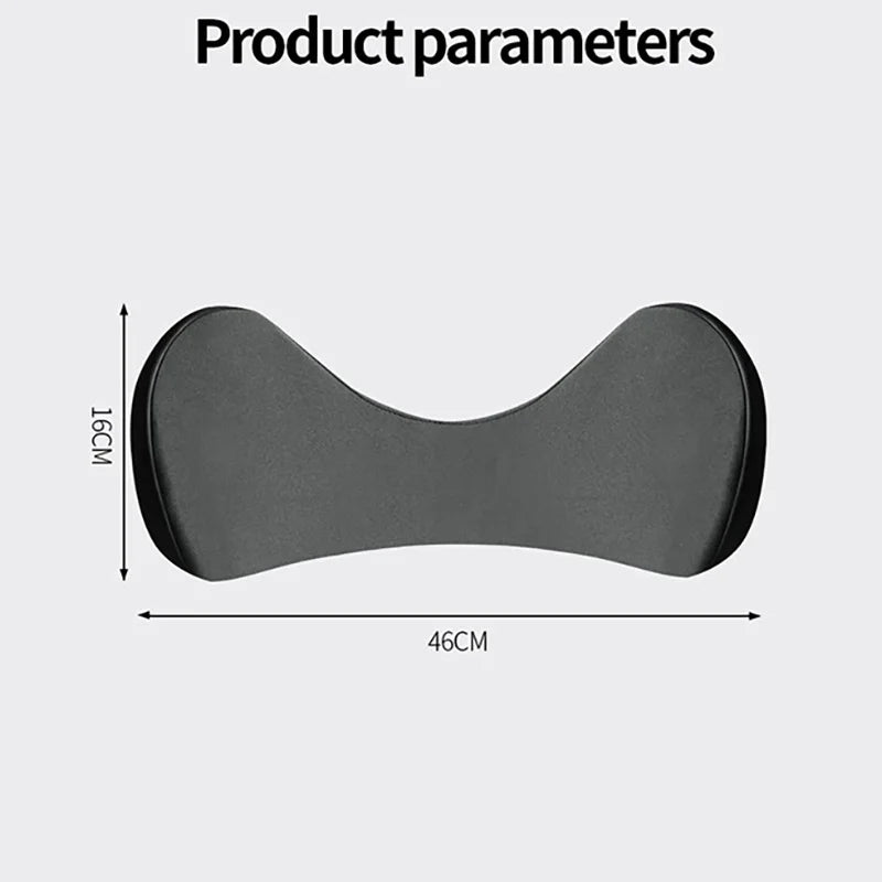 Memory Foam Car Lumbar Cushion – Breathable Waist Support Pad for Car and Office - Delicate Leather