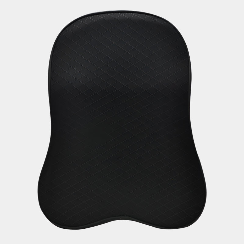 Premium Memory Foam Car Lumbar and Neck Pillow Car Seat Neck Pillow Waist Cushion for Neck Pain and Headrest Support - Delicate Leather