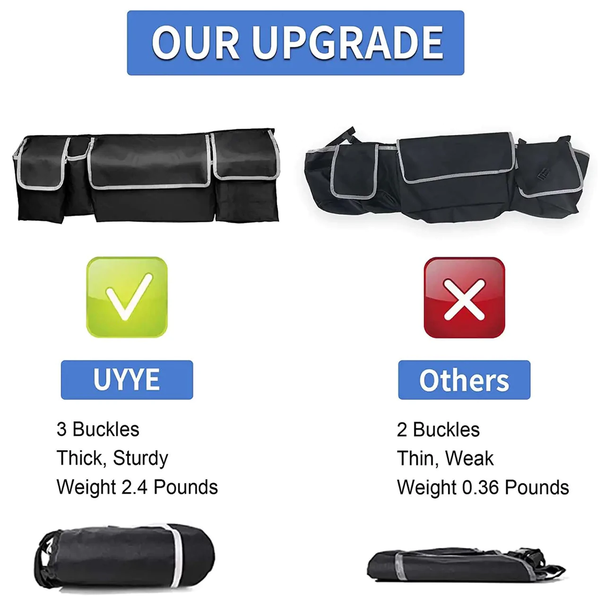 Car Trunk Hanging Organizer, Custom-Fit For Car, Foldable Car Trunk Organizer Maximizing Your Trunk Space DLIN239