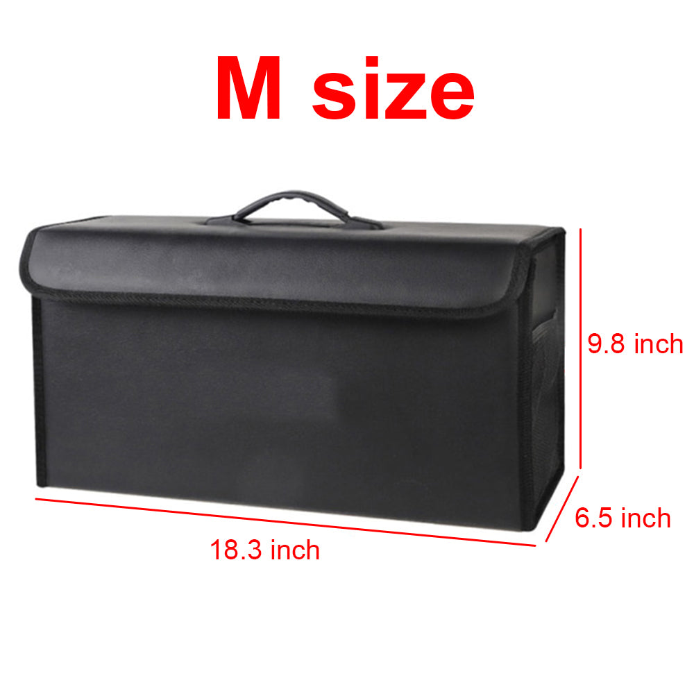 Foldable Trunk Storage Luggage Organizer Box, Custom-Fit For Volvo, SUV Trunk Organizer Van Cargo Carrier Caddy for Shopping, Camping Picnic, Home Garage DLOV241 - Delicate Leather
