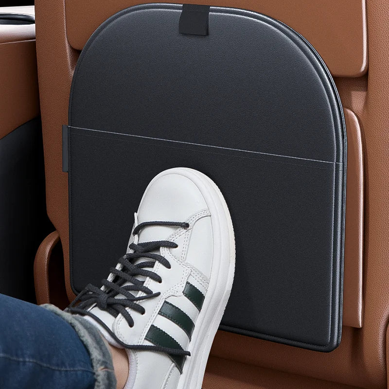 Leather Car Seat Back Trash Bag – Universal Backseat Hanging Organizer - Delicate Leather