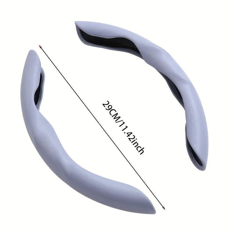 Mini Pattern Steering Wheel Cover – Ultra-Thin Anti-Slip Grip, Secure Fit, Universal Interior Accessory - Delicate Leather