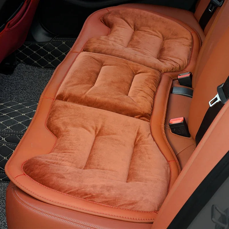 Flannel Car Seat Cover Front Rear Seats Cushion Protector Mat Pad Universal, Custom For Cars, Seat Cushion for Car - Delicate Leather