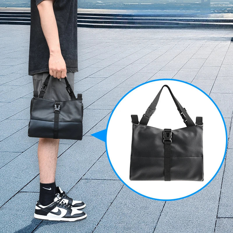 Leather Car Seat Back Roll-Up Tool Bag – Multifunction Backseat Storage Bucket & Emergency Kit Holder - Delicate Leather