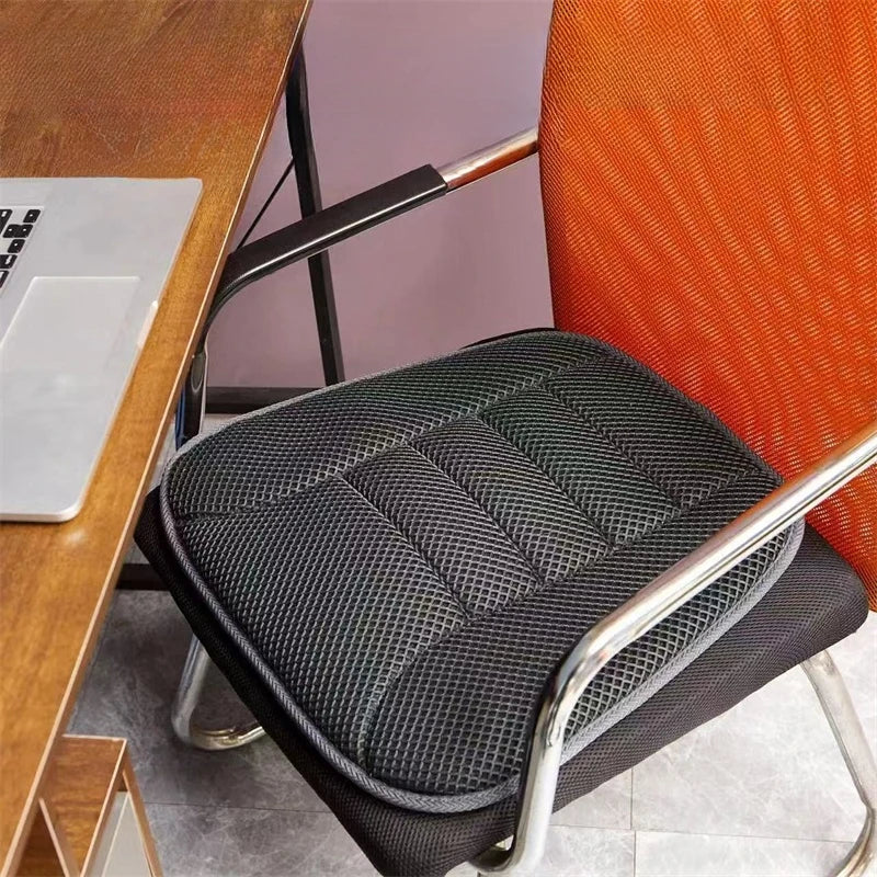 3D Air Mesh Car Seat Cushion – Breathable, Non-Slip, Universal Four-Season Seat Pad - Delicate Leather