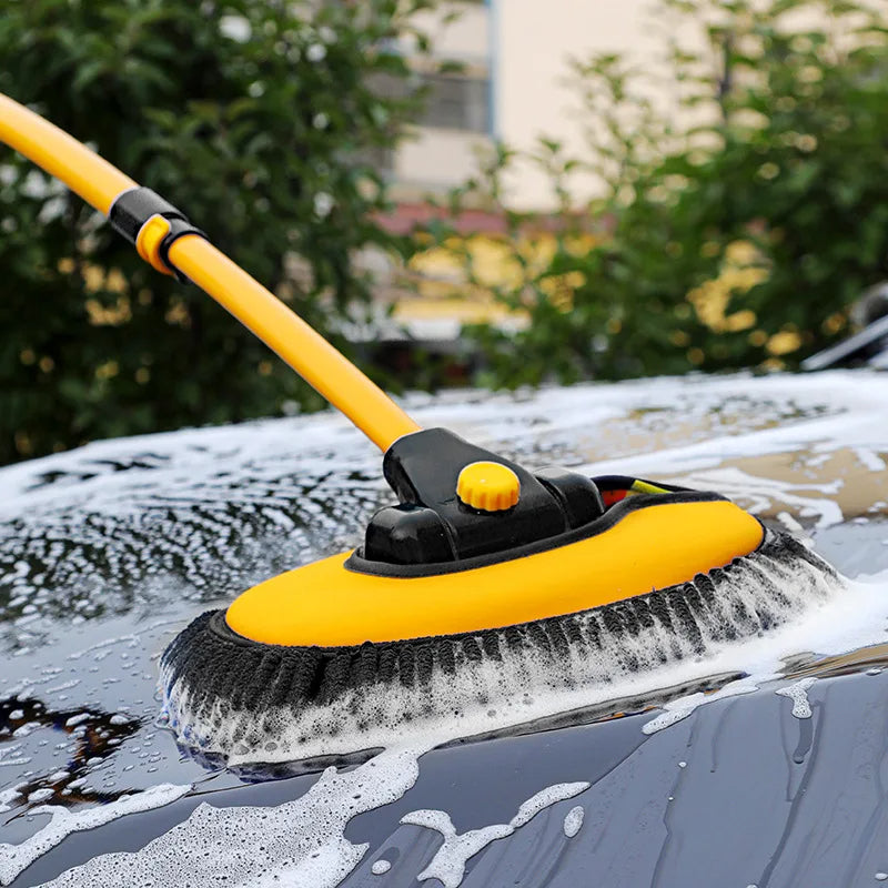 Car Cleaning Brush Car Cleaning Tools Telescoping Long Handle Cleaning Mop Chenille Broom Car Washing Accessories - Delicate Leather