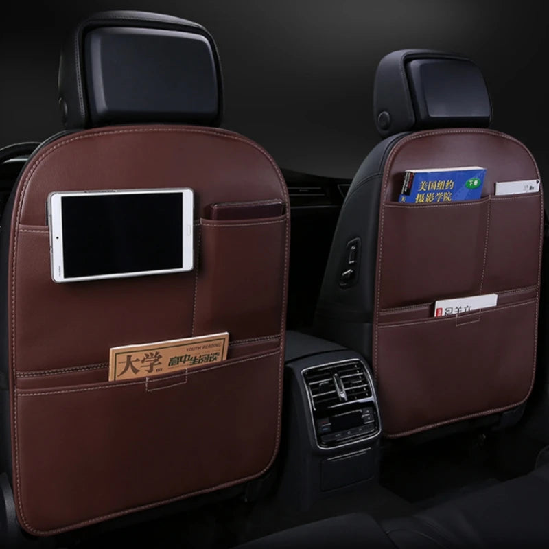 Car Seat Anti-Kick Mat – Back Seat Protector Cover for Children, Anti-Dirty Pad - Delicate Leather