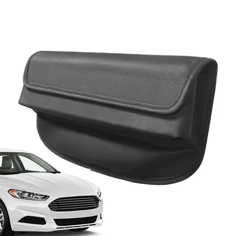 Car Seat Gap Organizer – Universal Side Storage Box, Artificial Leather Seat Crevice Filler for Vehicle Interiors - Delicate Leather