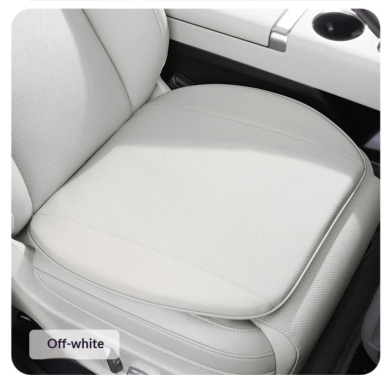 Breathable Car Seat Cushion – Universal Fit Seat Pad for Everyday Use - Delicate Leather