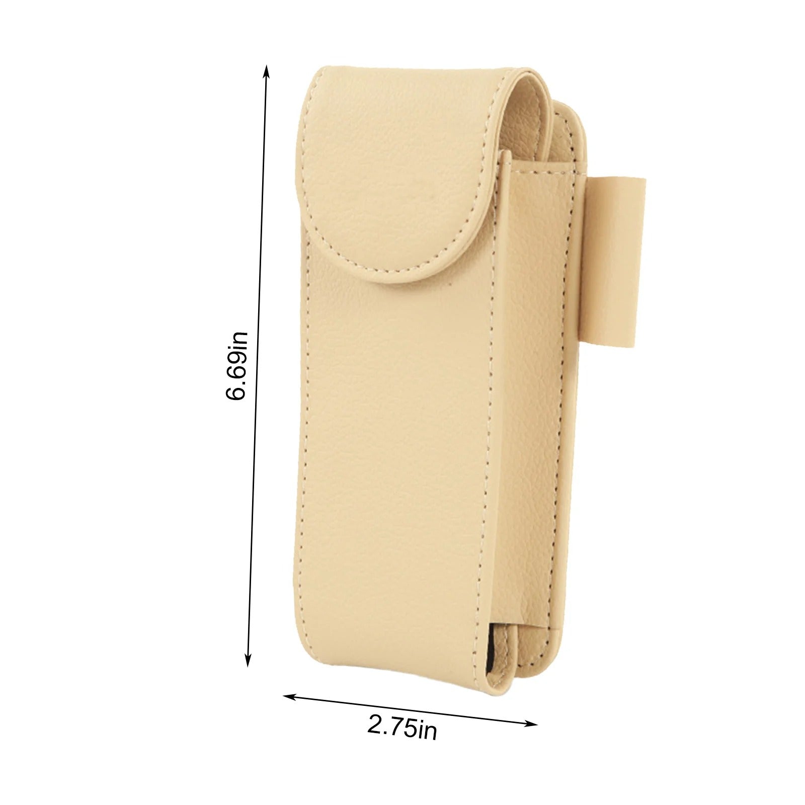 PU Leather Car Sun Visor Point Pocket Organizer Bag Card Glasses Storage Holder Car-styling IC Card Holder Sunshade Bag - Delicate Leather