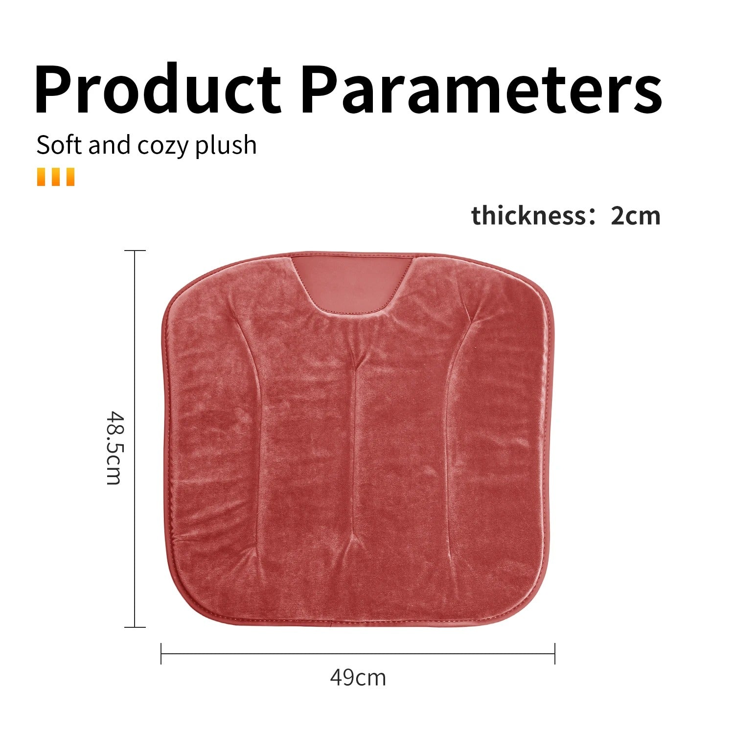 Car Seat Cushion – Non-Slip Chair Pad for Driving & Everyday Seating - Delicate Leather