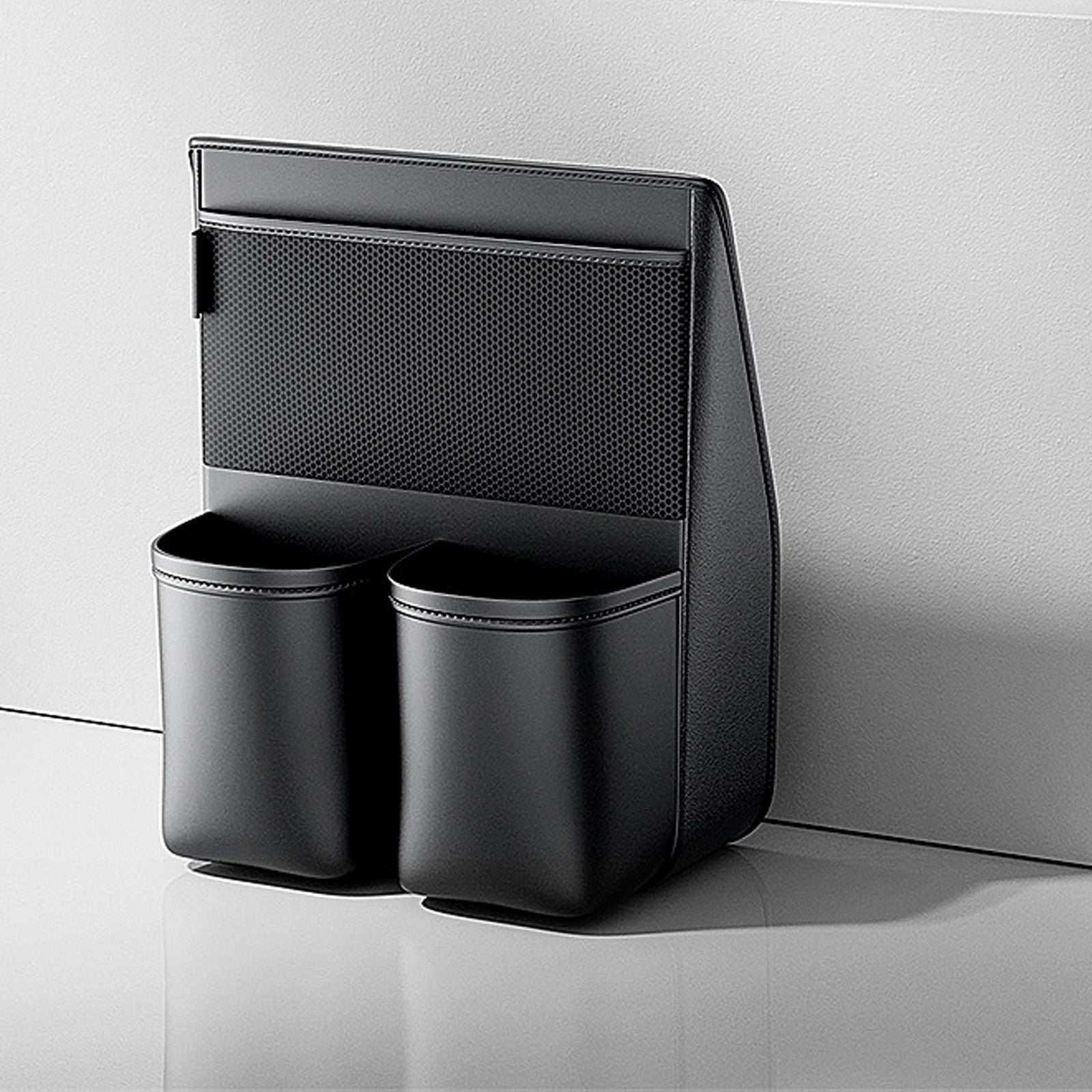 Car Seat Middle Storage Bag - PU Leather Car Armrest Hanging Organizer - Delicate Leather