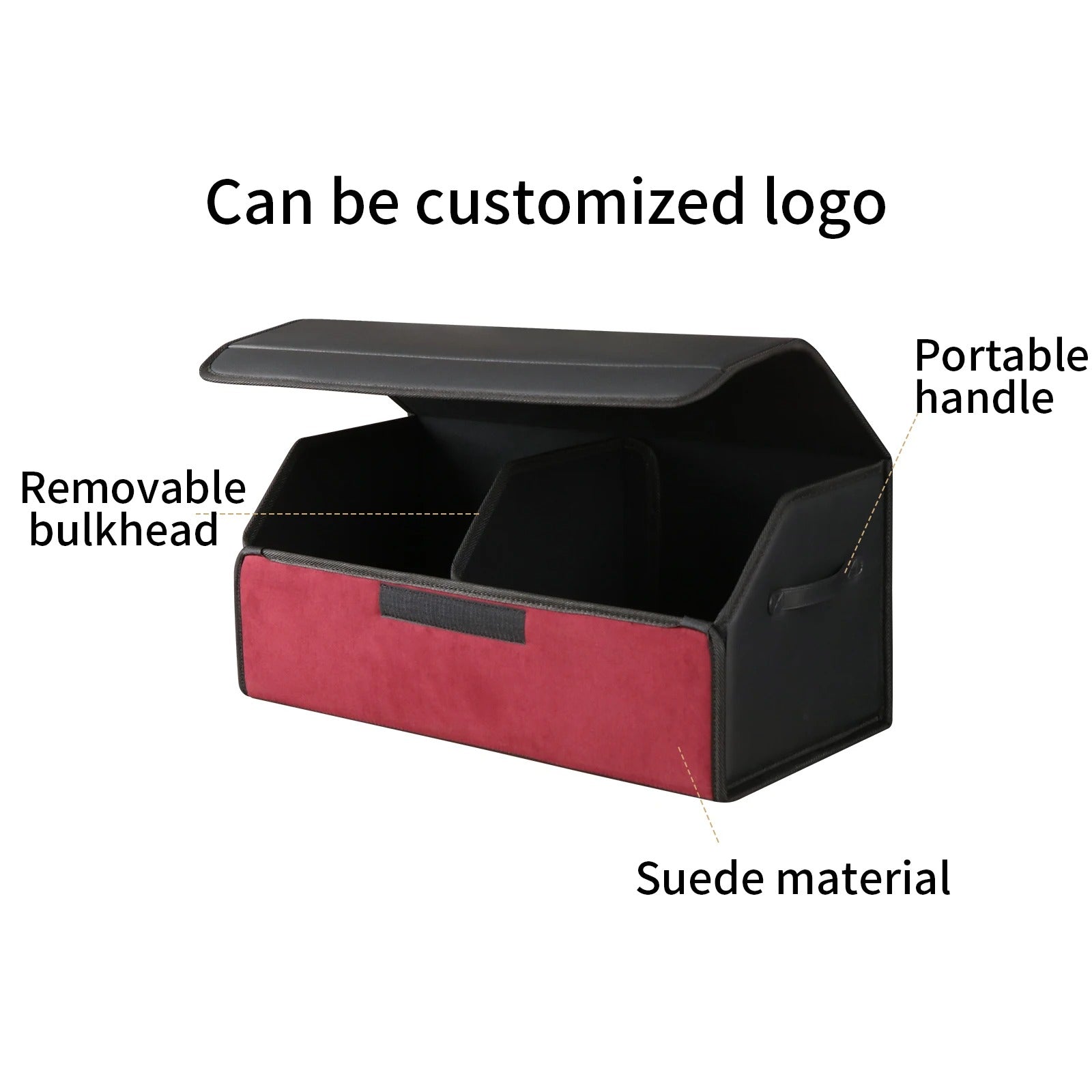 Large Capacity Foldable Car Trunk Storage Box – Suede Auto Organizer for Emergency & Everyday Use, Gift For Mother's Day 2025 - Delicate Leather